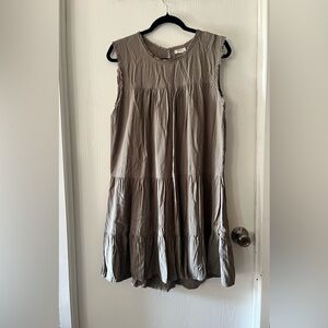 Dylan Sleeveless Brown Mini Dress